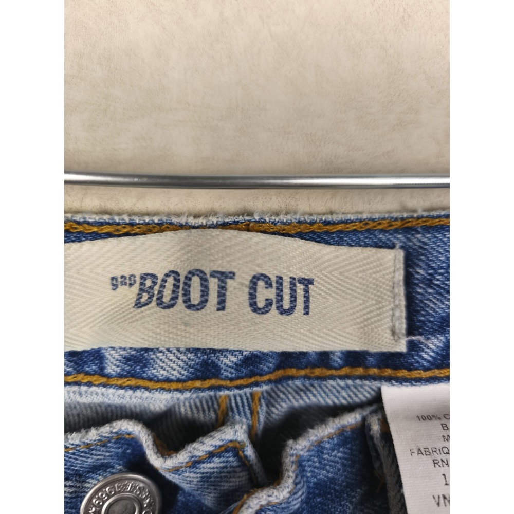 Vintage Y2K Gap Boot Cut Jeans Womens 10 R Made In USA Light Wash Denim - Picture 6 of 9